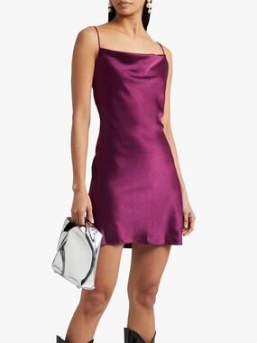 Alice + Olivia Harmony Slip Dress in Violet